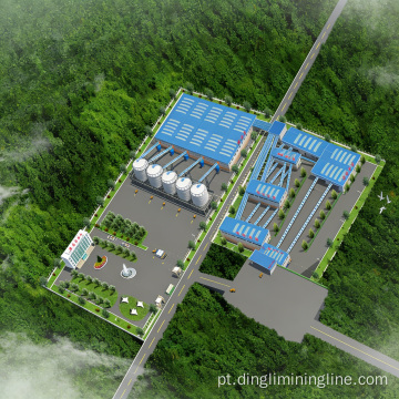 Sistema de produção de calcário 4500-5000 T/H